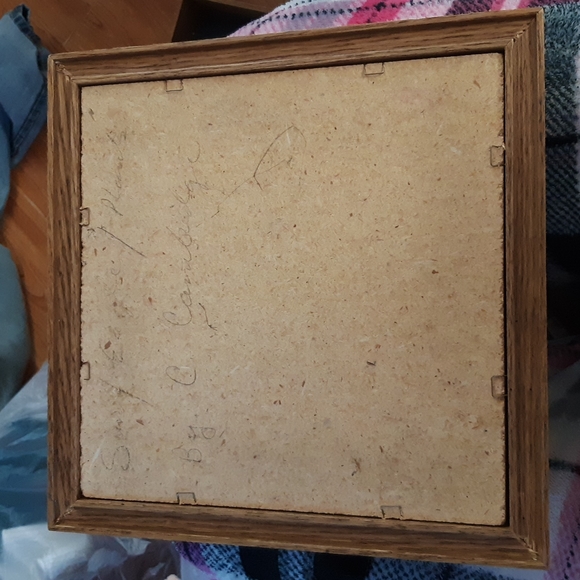 Navajo Healing Circle Sand Painting Sacred Stone and Herb Box - Picture 4 of 8